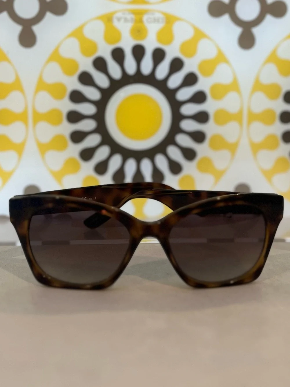 Alexander McQueen Tortoiseshell Sunglasses with Brown Gradient Lenses